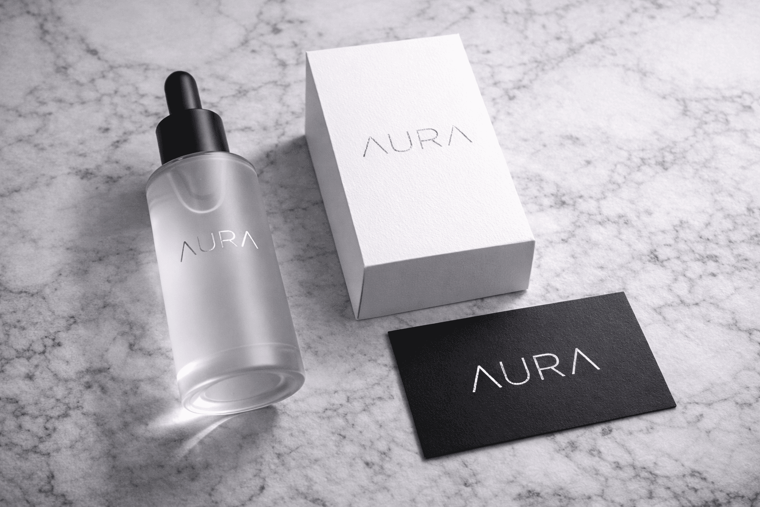 Luxury Skincare Branding Identity - Aura