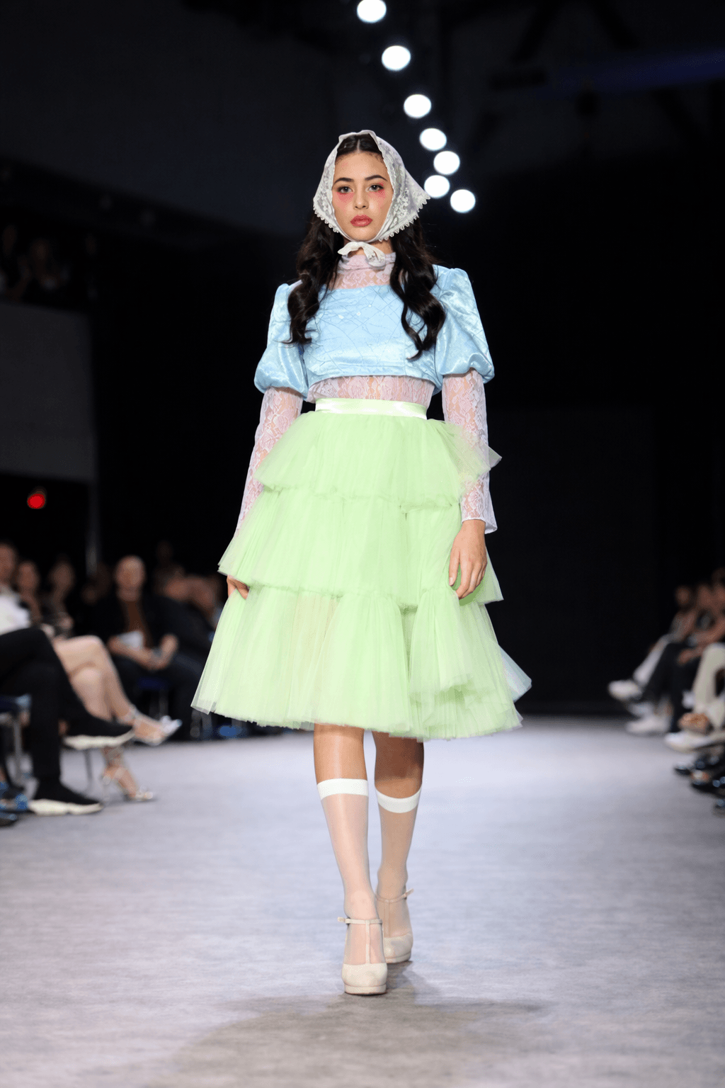 Pastel tiered skirt