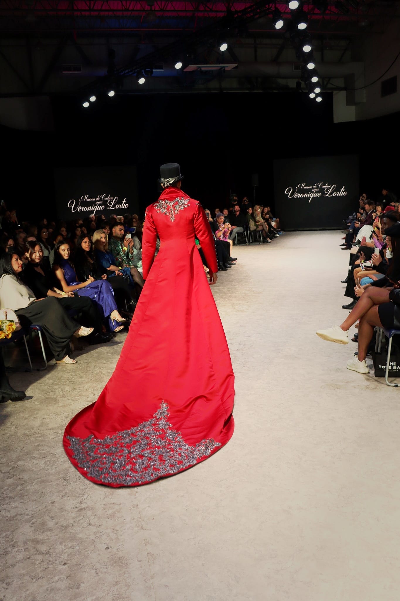 RAF NYC Runway Production featuring a long Chanel dress at Vancouver Fashion Week