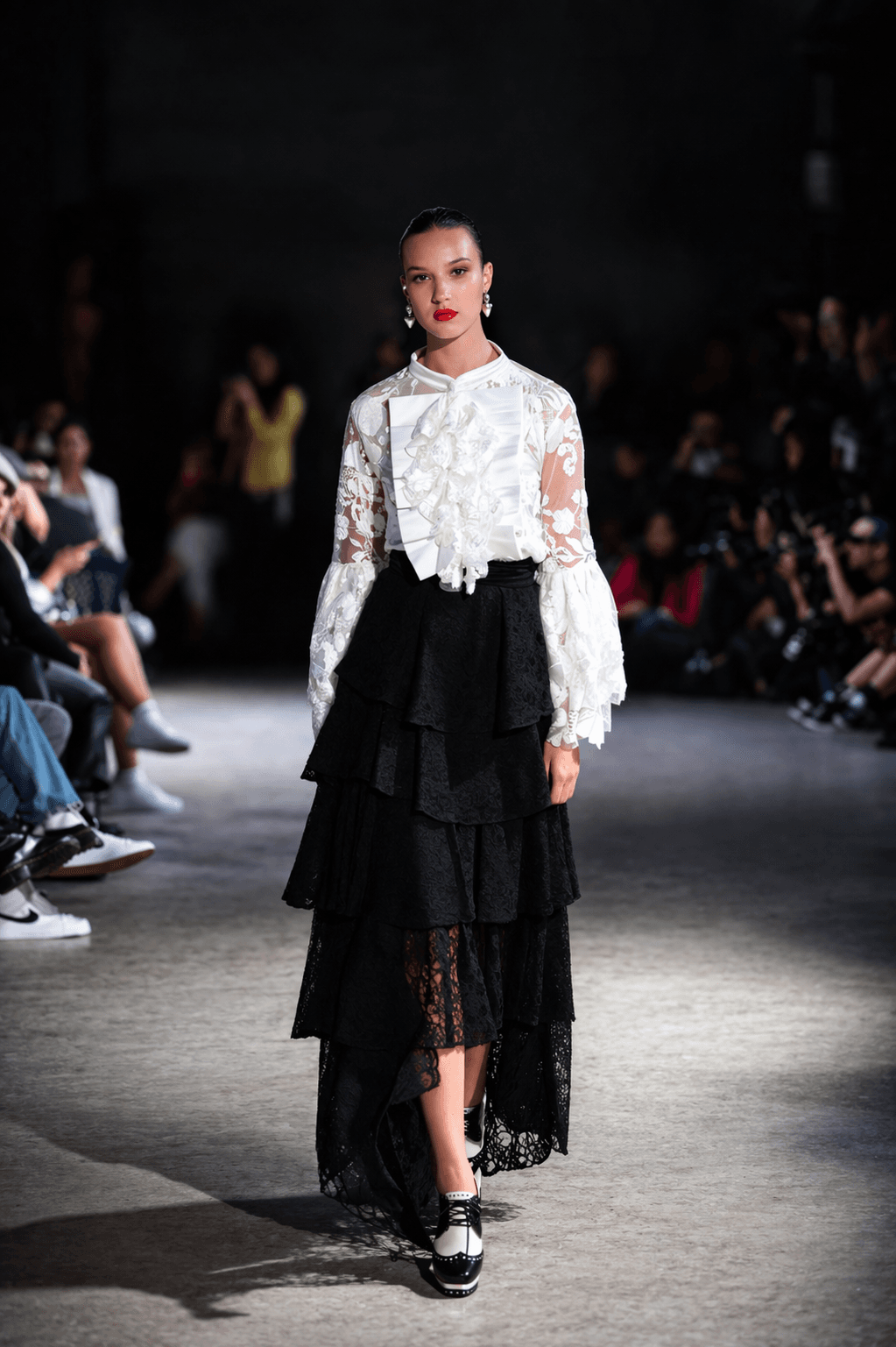 Official VFW logo media display on the runway