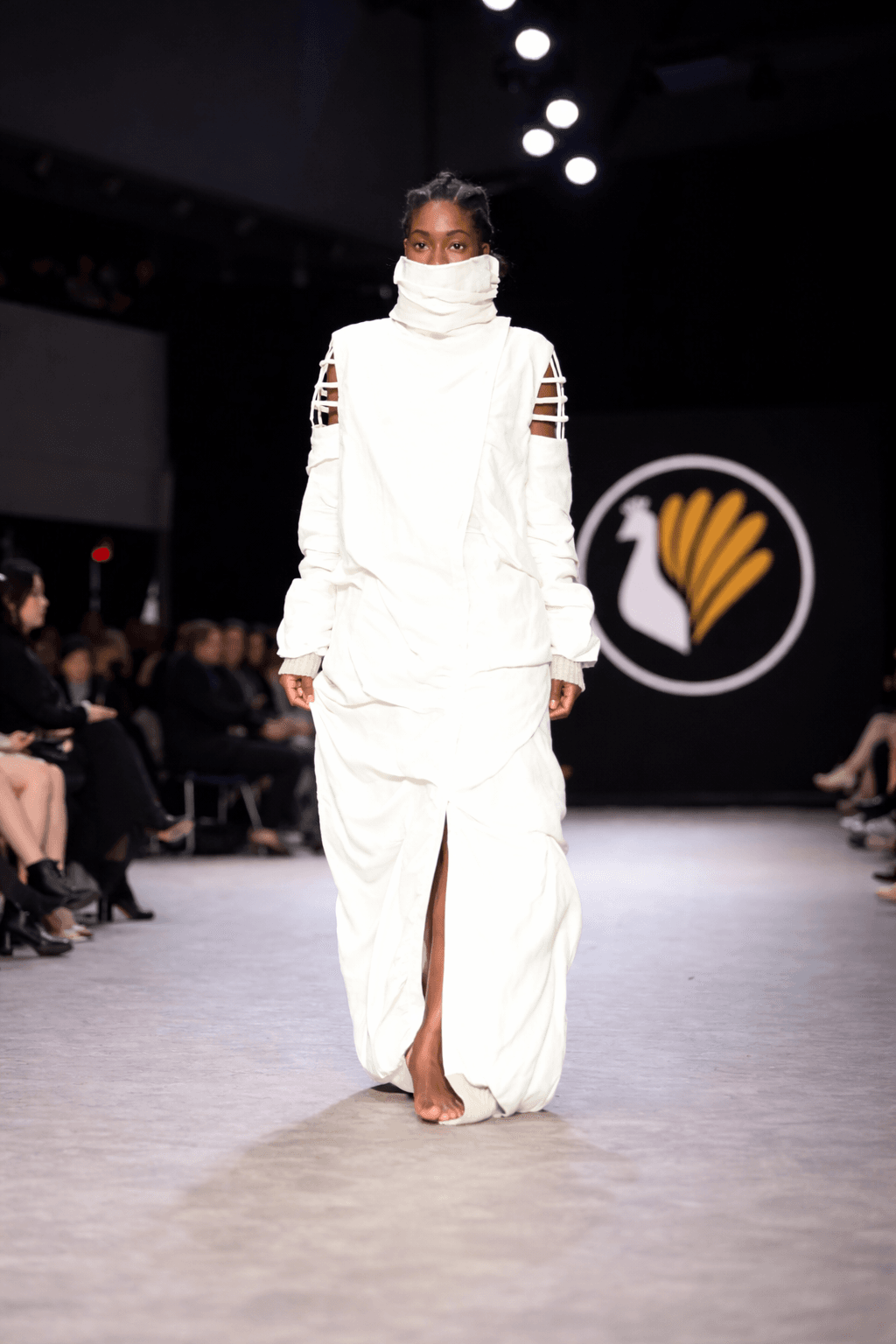 Futuristic white silhouette