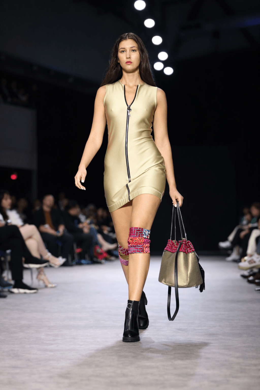 Metallic runway fashion